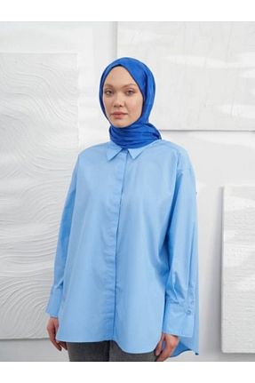 شال سرمه ای زنانه پلی استر ARMANDA - کد 809542748