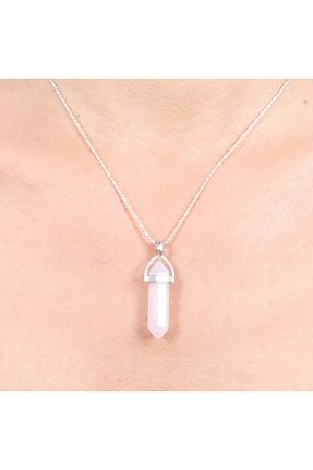 گردنبند جواهر صورتی مردانه سنگ Mystic Energy - کد 118706085