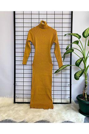 لباس قهوه ای زنانه تریکو Masal Giyim - کد 374684624