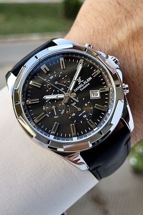 ساعت مچی مشکی مردانه 41-45 میلی متر Daniel Klein - کد 840700037