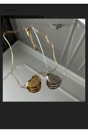 گردنبند استیل ( فولاد ) طلائی زنانه استیل (فولاد) bellss accessory - کد 824857271