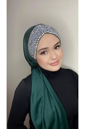 شال سبز زنانه پنبه پلی استر OykumBone - کد 840706248