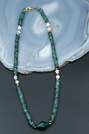 گردنبند جواهر سبز زنانه سنگ طبیعی Serenite - کد 831435715