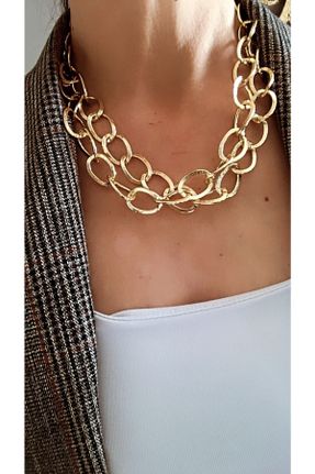 گردنبند جواهر طلائی زنانه کد 410974390