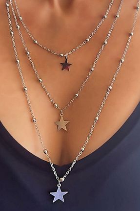 گردنبند جواهر طلائی زنانه فلزی canlisepet - کد 211773341