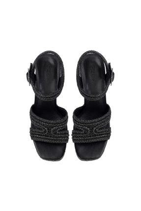 کفش پاشنه بلند کلاسیک مشکی زنانه پاشنه پلت فرم پاشنه بلند ( +10 cm) کد 827004862