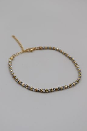 خلخال جواهری طلائی زنانه فولاد ( استیل ) کد 736810556