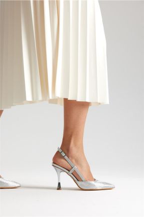 کفش پاشنه بلند کلاسیک زنانه چرم مصنوعی پاشنه ساده پاشنه متوسط ( 5 - 9 cm ) کد 775500740