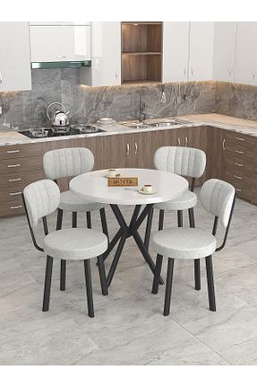 ست میز آشپزخانه طوسی فلزی Mygusi - کد 839827438