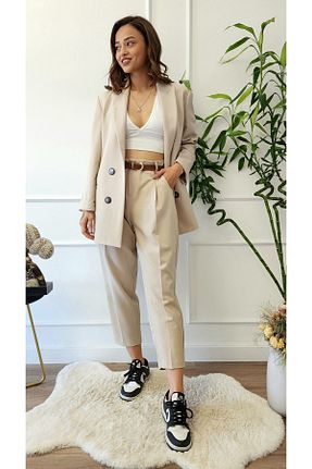 کت طوسی زنانه Straight Ayhan - کد 828414893