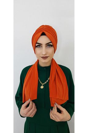 کلاه شنای حجاب نارنجی زنانه R&S modibone - کد 840331974