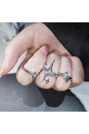 انگشتر جواهر زنانه فلزی کد 822487718