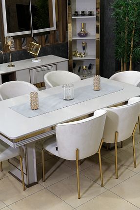 رومیزی طوسی پنبه ای sevilya - کد 840347016