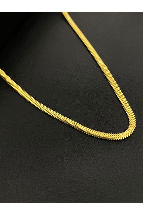 گردنبند نقره طلائی زنانه 925 عیار Kiriş Gümüş - کد 840346255