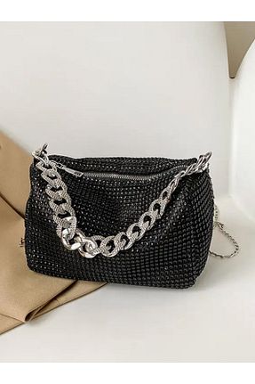 کیف دوشی مشکی زنانه چرم مصنوعی TOPLINE - کد 803421572