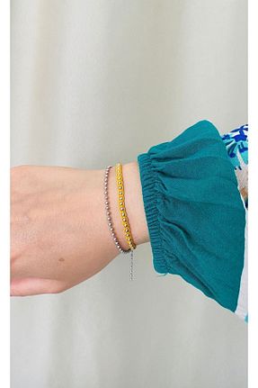 دستبند استیل (فولاد) زرد زنانه استیل (فولاد) pisay takı & aksesuar - کد 829335730