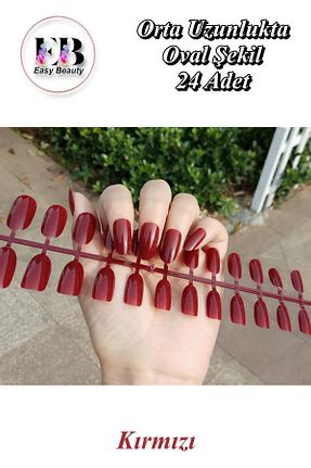 ناخن مصنوعی و اکسسوری قرمز Easy Beauty - کد 838699453