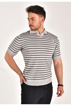 پولوشرت طوسی مردانه پنبه پلی استر MİWAN COLLECTİON - کد 840447533