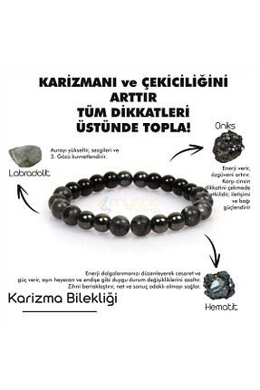 دستبند جواهر طوسی زنانه سنگ طبیعی Mystic Energy - کد 803591165