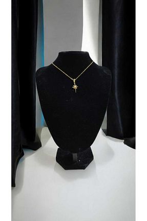 گردنبند استیل ( فولاد ) طلائی زنانه استیل (فولاد) neslim designer - کد 840393730