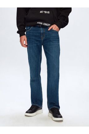 شلوار جین آبی مردانه پاچه تنگ جین استاندارد کد 376569870