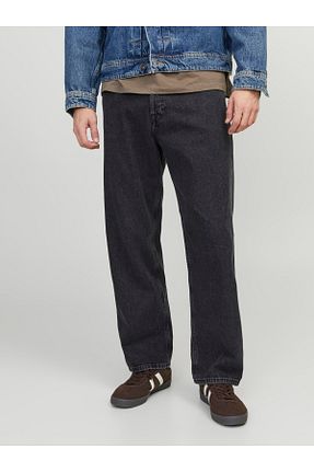 شلوار جین مشکی مردانه پاچه لوله تفنگی Jack & Jones - کد 839889899