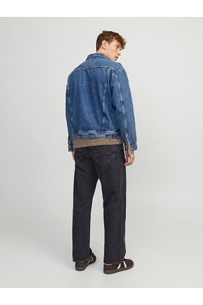 شلوار جین مشکی مردانه پاچه لوله تفنگی Jack & Jones - کد 839889899