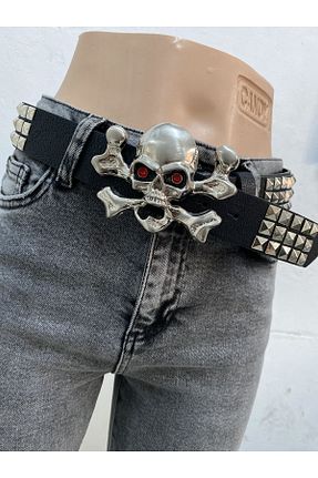 کمربند مشکی زنانه چرم مصنوعی Aksabeltchokers - کد 789266864