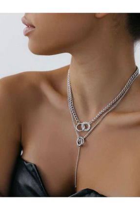 گردنبند جواهر زنانه برنز کد 835864718