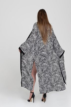 کیمونو و کافتان مشکی زنانه ویسکون Due Stelle - کد 119708219