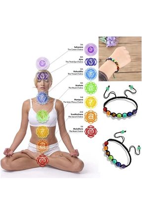 دستبند جواهر رنگی زنانه سنگ طبیعی NBS Beautiful Naturel Stones - کد 840205303