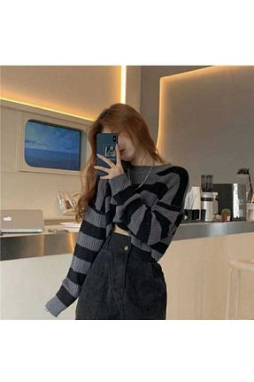 پلیور طوسی زنانه اورسایز KOZİA OUTDOORS - کد 840354704