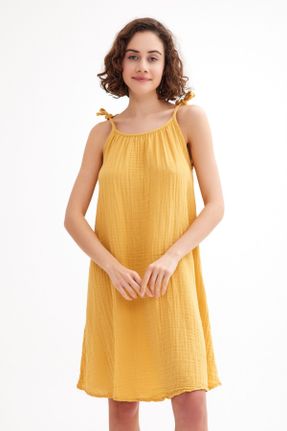 لباس زرد زنانه بافتنی رگولار کد 840100115