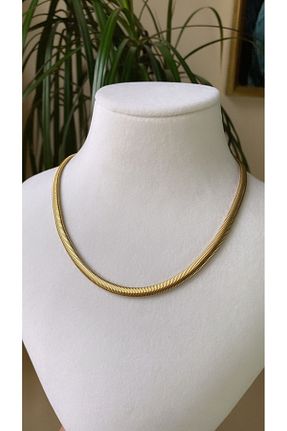 گردنبند استیل ( فولاد ) طلائی زنانه استیل (فولاد) VNS Accessories - کد 794940957
