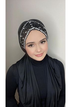 شال مشکی زنانه پنبه پلی استر OykumBone - کد 840706158