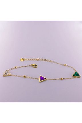 خلخال جواهر طلائی زنانه سنگ طبیعی Panco - کد 339511405