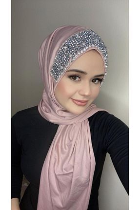 شال صورتی زنانه پنبه پلی استر OykumBone - کد 840706254