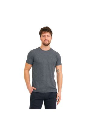 تی شرت طوسی مردانه رگولار یقه گرد کد 309751571