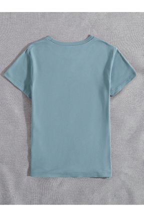 تی شرت آبی زنانه رگولار کد 814556694