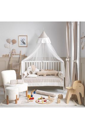 ست لحاف و روکش لحاف و روکش بالش کودک و نوزاد بژ پنبه ای SOFT BABY TEKSTİL - کد 789019053