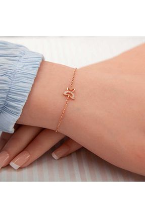دستبند نقره صورتی زنانه 925 عیار RUBY DESİGNS - کد 840999906