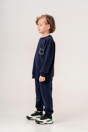 ست بالاتنه و پائین تنه سرمه ای بچه گانه بافتنی Gold Class Kidswear - کد 841080259
