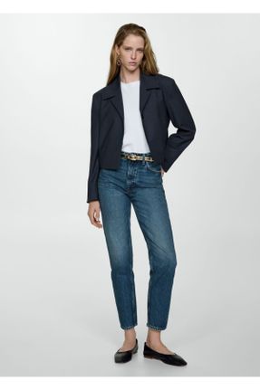 شلوار جین آبی زنانه پاچه رگولار استاندارد کد 788221100