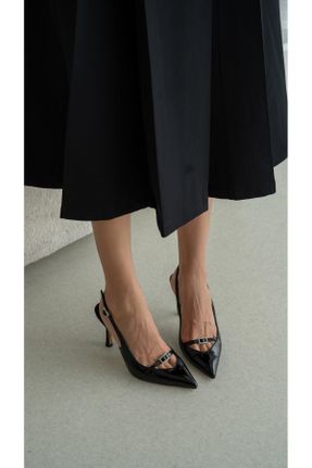 کفش پاشنه بلند کلاسیک مشکی زنانه پاشنه ساده پاشنه متوسط ( 5 - 9 cm ) کد 805868850