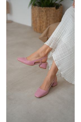 کفش پاشنه بلند کلاسیک صورتی زنانه پاشنه ساده پاشنه متوسط ( 5 - 9 cm ) کد 817386699