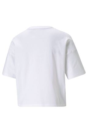 تی شرت سفید زنانه رگولار یقه گرد تکی پوشاک ورزشی کد 221753114