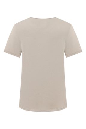 تی شرت طوسی مردانه رگولار یقه گرد پنبه - پلی استر کد 808202319