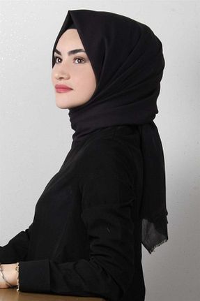شال مشکی زنانه پنبه ای Eşarppark - کد 42617060