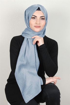 شال طوسی زنانه پنبه ای PİRAMİT - کد 95619036