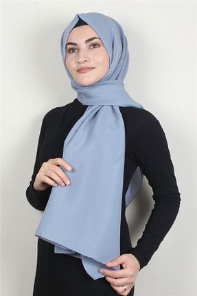 شال آبی زنانه Medine İpeği PİRAMİT - کد 194296179